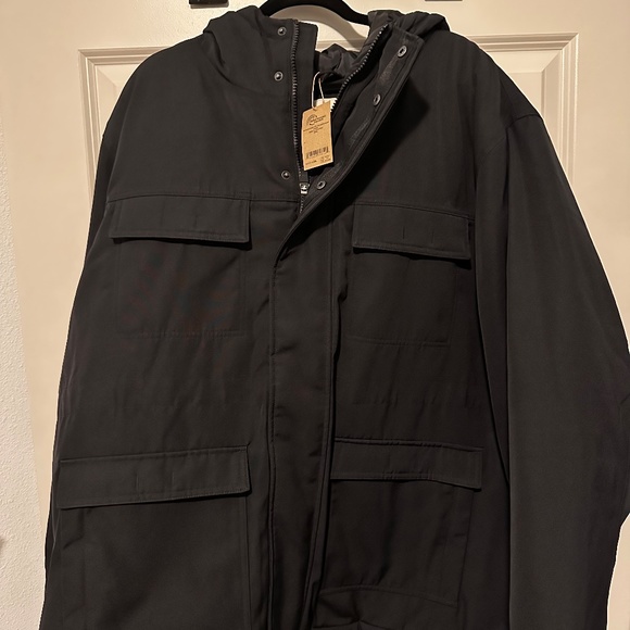 Men's Relaxed-Fit Water Repellent Recycled Polyester Hooded Parka - Picture 6 of 7